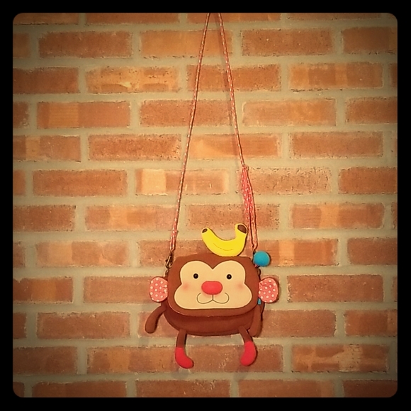 Balloon Other - Balloon Monkey with Banana Kids Purse